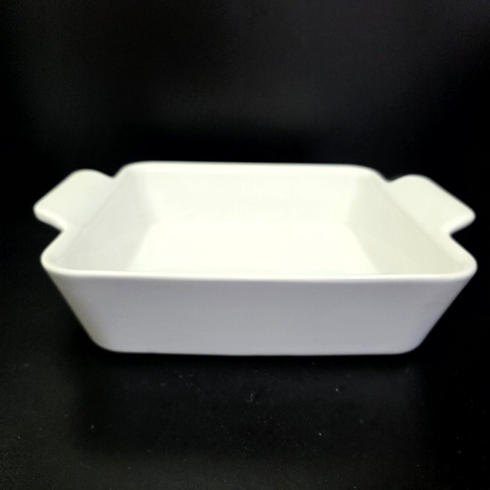 GoodCook Square Baking Dish 8x8x2 White Ceramic 2qt Casserole Pan Stoneware